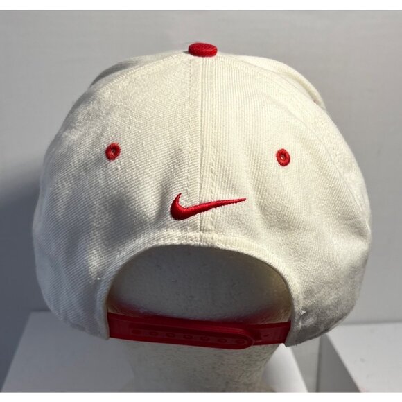 Nike Team Canada Hockey Hat Snapback White Red Cotton Embroidered Adjustable - Picture 4 of 9